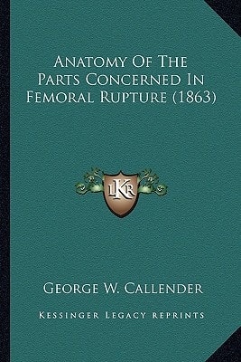 Anatomy Of The Parts Concerned In Femoral Rupture (1863)