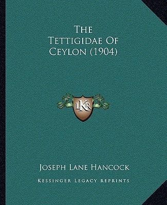 The Tettigidae Of Ceylon (1904)