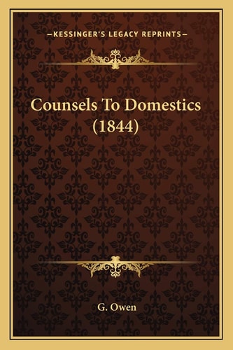 Counsels To Domestics (1844)
