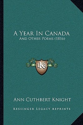 A Year In Canada: And Other Poems (1816)