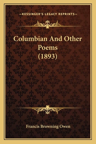 Columbian And Other Poems (1893)