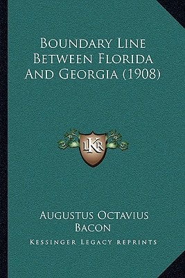 Boundary Line Between Florida And Georgia (1908)