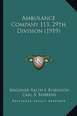 Ambulance Company 113, 29th Division (1919)