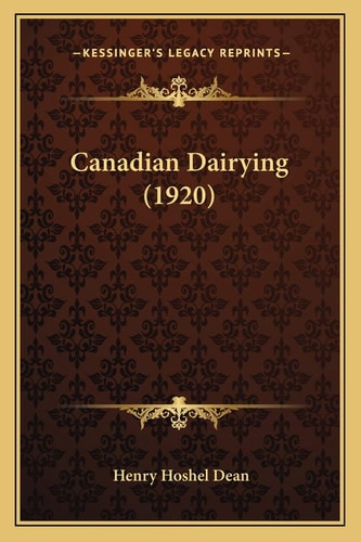 Canadian Dairying (1920)