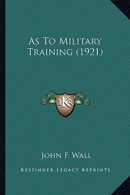 As To Military Training (1921)