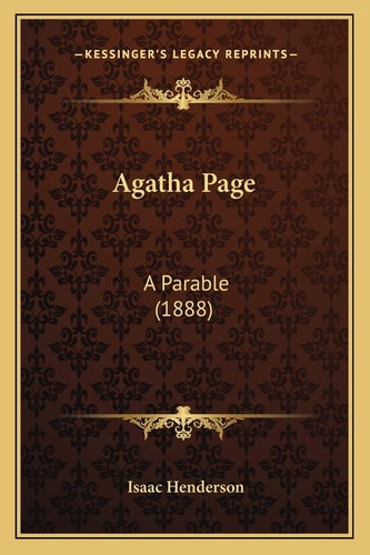 Agatha Page: A Parable (1888)