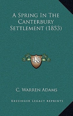 A Spring In The Canterbury Settlement (1853)