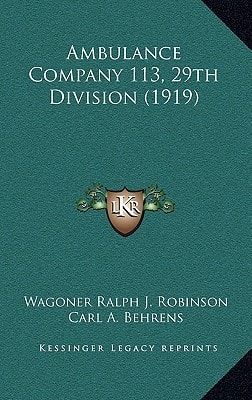 Ambulance Company 113, 29th Division (1919)