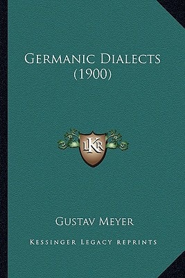 Germanic Dialects (1900)