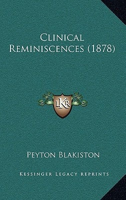 Clinical Reminiscences (1878)