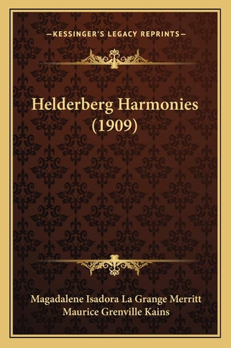 Helderberg Harmonies (1909)