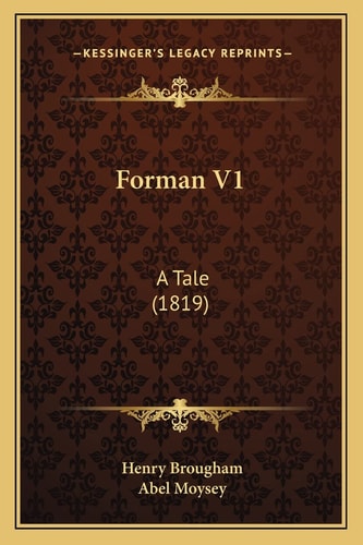 Forman V1: A Tale (1819)