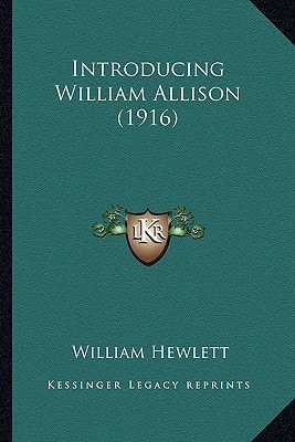 Introducing William Allison (1916)