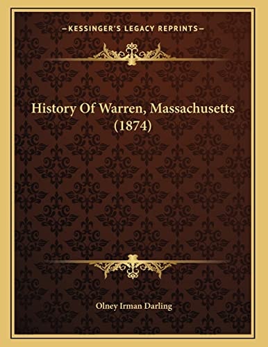 History Of Warren, Massachusetts (1874)
