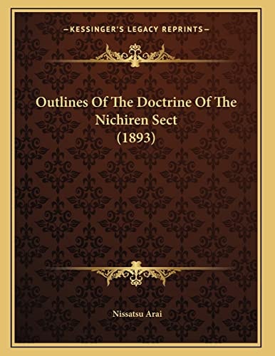 Outlines Of The Doctrine Of The Nichiren Sect (1893)