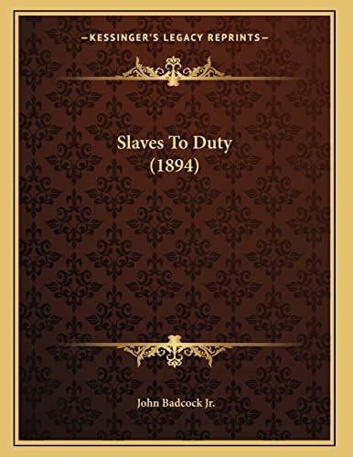 Slaves To Duty (1894)
