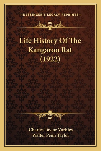 Life History Of The Kangaroo Rat (1922)