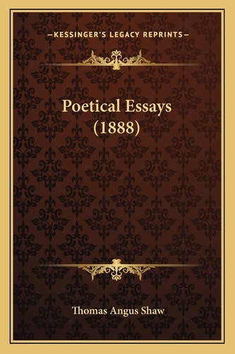Poetical Essays (1888)