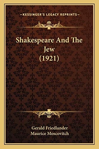 Shakespeare And The Jew (1921)