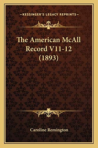 The American McAll Record V11-12 (1893)
