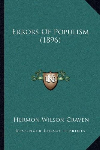 Errors Of Populism (1896)