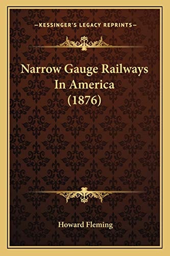 Narrow Gauge Railways In America (1876)