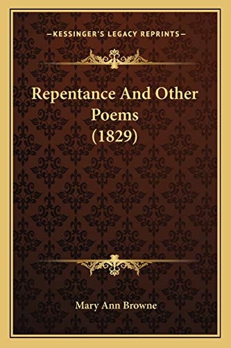 Repentance And Other Poems (1829)