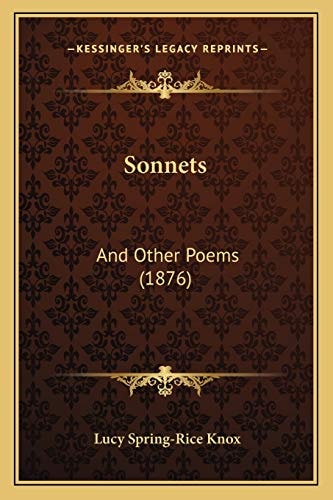 Sonnets: And Other Poems (1876)