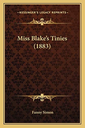 Miss Blake's Tinies (1883)