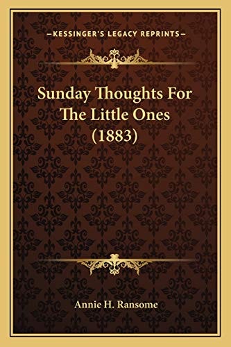 Sunday Thoughts For The Little Ones (1883)