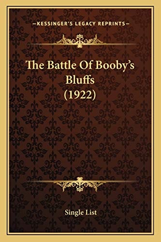 The Battle Of Booby's Bluffs (1922)
