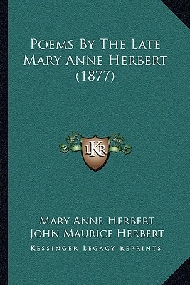 Poems By The Late Mary Anne Herbert (1877)