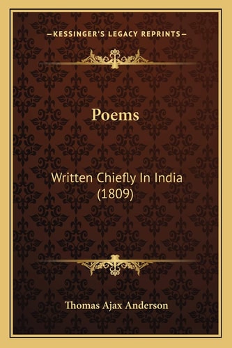 Poems: Written Chiefly In India (1809)