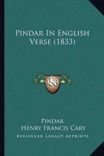 Pindar In English Verse (1833)