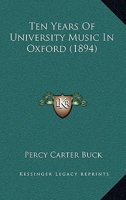 Ten Years Of University Music In Oxford (1894)