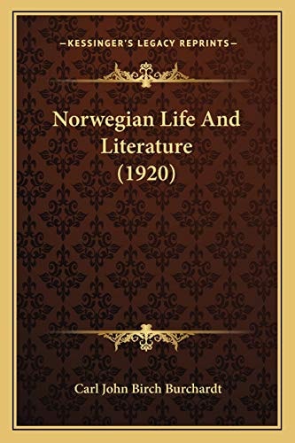 Norwegian Life And Literature (1920)