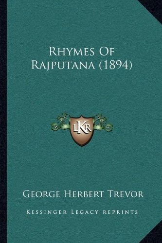 Rhymes Of Rajputana (1894)