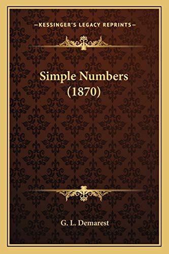 Simple Numbers (1870)