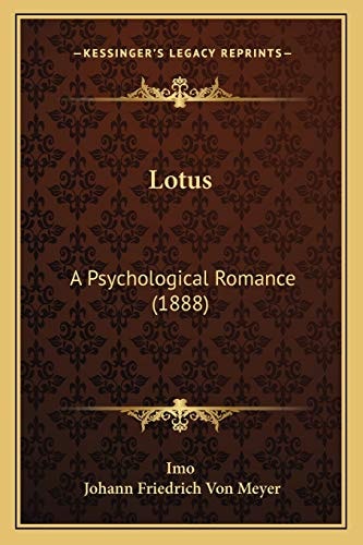 Lotus: A Psychological Romance (1888)
