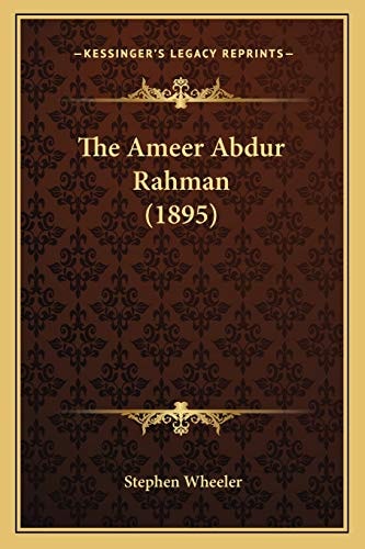 The Ameer Abdur Rahman (1895)