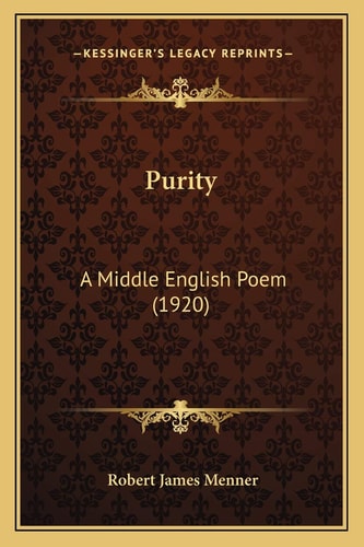Purity: A Middle English Poem (1920)