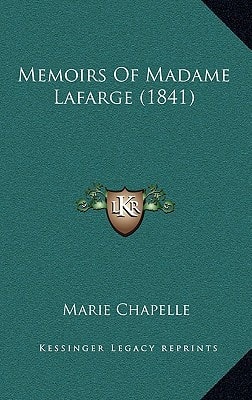 Memoirs Of Madame Lafarge (1841)