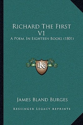 Richard The First V1: A Poem, In Eighteen Books (1801)