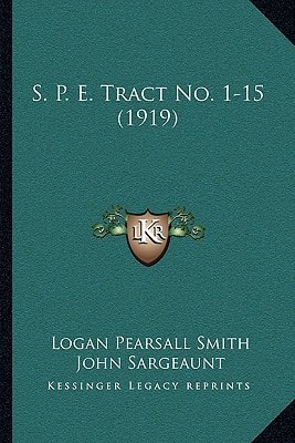 S. P. E. Tract No. 1-15 (1919)