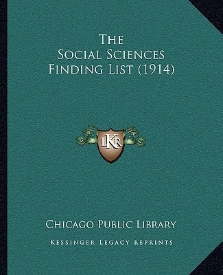 The Social Sciences Finding List (1914)