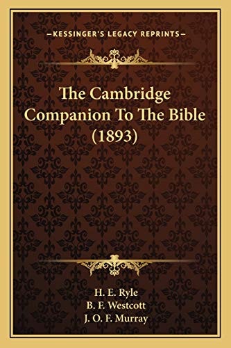 The Cambridge Companion To The Bible (1893)