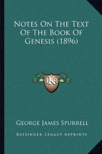 Notes On The Text Of The Book Of Genesis (1896)