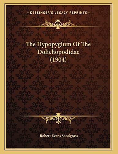 The Hypopygium Of The Dolichopodidae (1904)