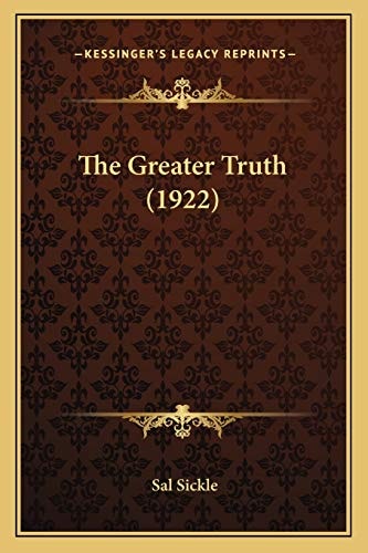 The Greater Truth (1922)
