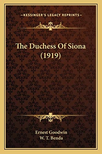 The Duchess Of Siona (1919)